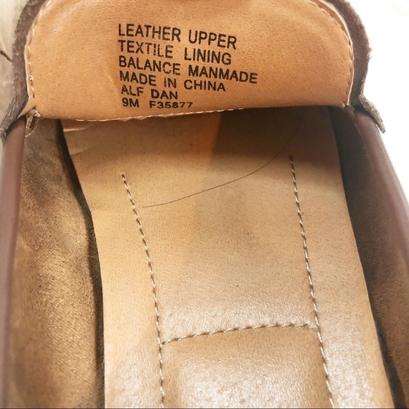 Alfani Brown Leather Loafers Slip Ons main image 8